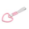 Cinturón Electrostático JDM en Forma de Corazón de Plástico para Coche Anillo Colgante Decorativo de Advertencia Anillo de Advertencia para Parachoques Trasero Anillo de Tirar a Mano para el Interior del Coche
