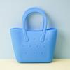 Cesta de Verduras de Silicona, Bolso de Playa Portátil de Silicona, Bolso de Playa para Guardar Teléfono Móvil, Bolsa para Llaves DIY Ligera y Compacta