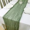 Mantel de Mesa Plegado de Hilo de Bali al por Mayor Mantel de Mesa con Giro Bohemio Decorativo para Fiesta de Bodas Plegado de Tira de Queso Paño Camino de Mesa
