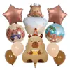 Conjunto de 10 Balões, Balões de Filme de Alumínio, Atacado Transfronteiriço Decoração de Festa de Aniversário Infantil Balões de Desenho Animado Atmosfera