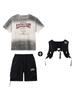 Hip-Hop Street Dance Moda Infantil Roupas terno Meninos Cool Crianças Hiphop Solto Meninas Mostrar Mesa Performance Roupas