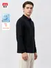 [Estiramiento Modal] Camisa Polo de Manga Larga para Hombre, Top Antibacterial 10A para Negocios Casual, Nueva Colección de Otoño, Camiseta con Cuello