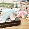Nuevas decoraciones navideñas transfronterizas Oso de burbujas blanco Colgante de animal de oso polar de burbujas de Navidad