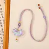 Collar de Joyería Brocado de Canción: """El Aura Morada Viene del Este" - Colgante de Collar Morado Estilo Antiguo para Atuendos Hanfu"""