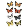 Pegatinas de Tatuaje de Mariposas de Colores al por Mayor Impermeables y de Larga Duración Pegatinas Combinadas de Mariposas Acuarela Soñadoras para Pecho, Cintura y Brazos