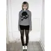 Sudadera con capucha de manga larga a rayas estampadas, estilo europeo y americano, casual, corte ajustado, sudadera con capucha, chaqueta vintage de streetwear