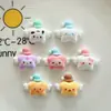 Lindas Alitas y Estrellas de Dibujos Animados Accesorios de Resina DIY Pegamento de Crema Hecho a Mano Pinzas para el Cabello, Bolsos, Ligas para el Cabello, Cuerdas para el Cabello Materiales