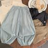 Ropa Infantil Muye Verano Clase a Pantalones de Nueve Puntos Huzhou Zhili Pantalones Casuales Versátiles para Niños Niñas Pantalones Anti-Mosquitos