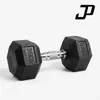 Mancuernas hexagonales de hierro fundido recubiertas de goma, antideslizantes y duraderas, en stock para entrega directa, equipo de fitness comercial para hombres al por mayor directamente de fábrica