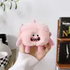 Capa Protetora de Pelúcia Desenho Animado para AirPods Pro Capa para Fones de Ouvido AirPods 2ª Geração Apple Bluetooth Sem Fio