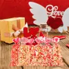 Bolsa Plana Transparente con Forma de Corazón Especial San Valentín Transfronteriza Bolsa de Empaque para Regalo Dulces Galletas Alimentos