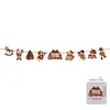 Decorações de Natal, Enfeites de carta do Papai Noel, Decorações de cena de árvore de Natal, Enfeites pendurados festivos, Artigos para festa de fim de ano