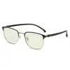 Gafas de moda anti luz azul que cambian de color, gafas polarizadas, protección UV, sin graduación, gafas unisex