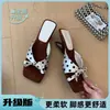 Sandalias Slip-On de Estilo Dulce con Lazo y Lunares Retro para Mujer, Nuevo Modelo Verano 2026, Sandalias de Cuña con Punta Abierta para Aumentar la Altura