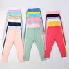 Calças Leggings Transfronteiriças para Bebês e Meninas, Algodão Puro, Calças Compridas Estilo Primavera e Outono para Meninas, Elásticas e Macias, Skinny, Atacado Multicor