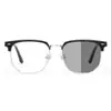 Gafas para Miopía que Cambian de Color Sven Politécnico Gafas Orbitales para Hombre con Graduación Variable Estante Pi Shuai Montura Media Gafas Planas Anti-ultravioleta
