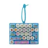 Colgante de teclado de 26 teclas de dibujos animados, llavero creativo, decoración para mochila, juguete antiestrés para niños y amigos, pequeño regalo al por mayor