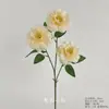 Arranjo de Chão com Flores Artificiais Cor de Champanhe, Rosa de Casamento, Hortênsia, Material de Flores para Corredor de Teto, Arranjo de Decoração para Auditório