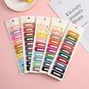 Joyería de moda al por mayor de Corea del Sur lindo pasador pasador macaron color caramelo clip BB serie de colores para niña
