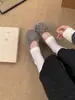 Primer Encuentro Estacional Lazo de Lunares Franceses para Mujer Otoño/Invierno Planos sin Cordones Bailarinas Estilo Suave Zapatos Bajos