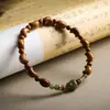 Pulsera de Cuentas Redondas de un Círculo para Cocinar al por Mayor Hetian Yuwen Pulsera para Jugar Accesorios Colgante Hulu Nueva Joyería China Mujeres
