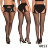 Medias de tirantes con entrepierna abierta para comercio exterior en stock, Medias de tirantes de una sola pieza, Medias de red para mujer, Bodystocking de red sexy