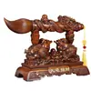 Ornamento de pincel de caligrafia para fazer fortuna Wenchang prateleira antiga mesa do chefe escritório empresa sapo dourado presente de inauguração