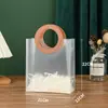 Bolsa de Regalo de Cumpleaños Esmerilada Bolsa Tote Personalizada Bolsa de Regalo Festival de Medio Otoño Transparente PP Bolsa de Regalo Souvenir Bolsa de Plástico