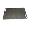 Panela de Ferro Fundido Grelha de Churrasco ao Ar Livre, Placa de Ferro Retangular Espessada de Dupla Alça Sem Revestimento, Grelha de Ferro Fundido para Bife