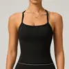 Top Regata de Yoga com Costas Escovadas Transfronteiriço Europeu e Americano, Top Fitness de Secagem Rápida, Roupa Exterior, Sutiã Esportivo à Prova de Choque para Corrida para Mulheres