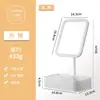 Espejo de Maquillaje Popular con Luces LED Recargables, Giratorio, Espejo de Belleza de Escritorio para Niñas, Espejo de Maquillaje de Pie de Alta Definición