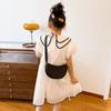 Bolso de estilo coreano para niños y niñas, sencillo, de color sólido, estilo occidental, semicircular, bolso de hombro, nuevo bolso de comercio exterior 2024.