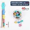Clips Metálicos de Colores para Papelería con Larga Cola para Estudiantes y Uso de Oficina, Clips Negros para Documentos en Varios Tamaños, Estándar al Por Mayor