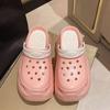 Zapatos con Suela Gruesa de Eva de 9 cm con Agujeros Zapatos para Aumentar la Altura Calzado de Exterior para Mujer Antideslizante Sensación de Calzado Puesto Sandalias de Playa para Mujer Verano