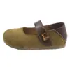 Zapatos bajos retro de estilo francés con suela blanda para mujer, nuevos zapatos planos de suela plana para commuting de principios de otoño 2026 con velcro, zapatos Mary Jane de uso bidireccional