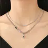 Collar con Colgante de Cruz con Remaches Punk Hip Hop Europeo y Americano Cadena Irregular para Clavícula de Alta Gama Y2K para Mujer Joyería para Hombre