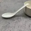 Cuchara gancho de melamina de color sólido cuchara simple para beber resina de imitación a porcelana cuchara de profundización cuchara de plástico resistente a caídas cuchara para comida picante caliente cuchara resistente al calor