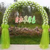 Arco de Flores de Seda Puerta de Flores Completa Puerta de Flores para Boda Evento de Celebración de Apertura de Tienda Nuevo Arco de Flores Soporte para Flores Accesorios de Flores para Boda