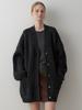 Suéter de Lana Th~Row para Mujer 2025 Otoño e Invierno Nuevo Normcore Versátil Diseño Perezoso Chaqueta de Longitud Media