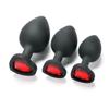 Plug anal de silicona en forma de corazón Plug anal punto G juguetes sexuales para adultos juguetes alternativos grande, mediano y pequeño
