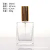 Frascos dispensadores de vidro para perfume em estoque 30ml 50ml 100ml frascos de perfume frascos borrifadores cosméticos embalagens para cuidados com a pele