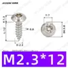 Tornillos Autoperforantes de Acero Inoxidable 304 de Cabeza Redonda Ranurada Gb7380 Antirrobo Autoperforantes Cola Puntiaguda Tornillos de Rosca Gruesa M2-M6