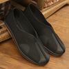 Zapatos de Tela de Pekín Antiguos para Hombre de Mediana Edad y Ancianos Estilo Étnico Zapatos Slip-on para Ancianos Cómodos Zapatos de Monje Resistentes al Desgaste Zapatos de Res para Papá
