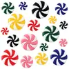 Decoraciones navideñas transfronterizas, adornos de cuentas de caramelo, colgantes para árbol de Navidad, adornos de caramelo acrílicos de molino de viento bicolor