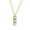 Joyería Transfronteriza Europea y Americana Collar con Incrustaciones de Diamantes de Acero Inoxidable Moda de Lujo Ligero Versátil Colgante Redondo de Diamante Cadena para Suéter Venta Directa del Fabricante