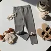 Leggings Infantis Acessórios para Daminhas Leggings 95% Algodão Outono Roupa Infantil Calças Elásticas Slimming Calças Longas Alto Volume