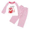 Pijama Infantil Feminino Primavera e Outono Manga Longa Conjunto Infantil Quente Desenho Animado Fofo Menina Bebê Roupas de Casa Outono