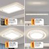 WowMain Iluminación de Techo Rectangular Simple Atmosférica de Lujo de Gama Alta Moderna Paquete Combinado Protección Ocular