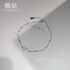 Xigu H0166 Pulseira de Prata S925 com Símbolo do Infinito Cravejada em Diamante Design Exclusivo Joia Personalizada de Alto Padrão para Mulheres