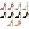 Accesorios para Joyería de Aleación DIY Diamantes de Imitación Oro KC Esmalte Encanto Zapato de Tacón Alto para Mujer Colgante Llavero Adorno Colgante Materiales